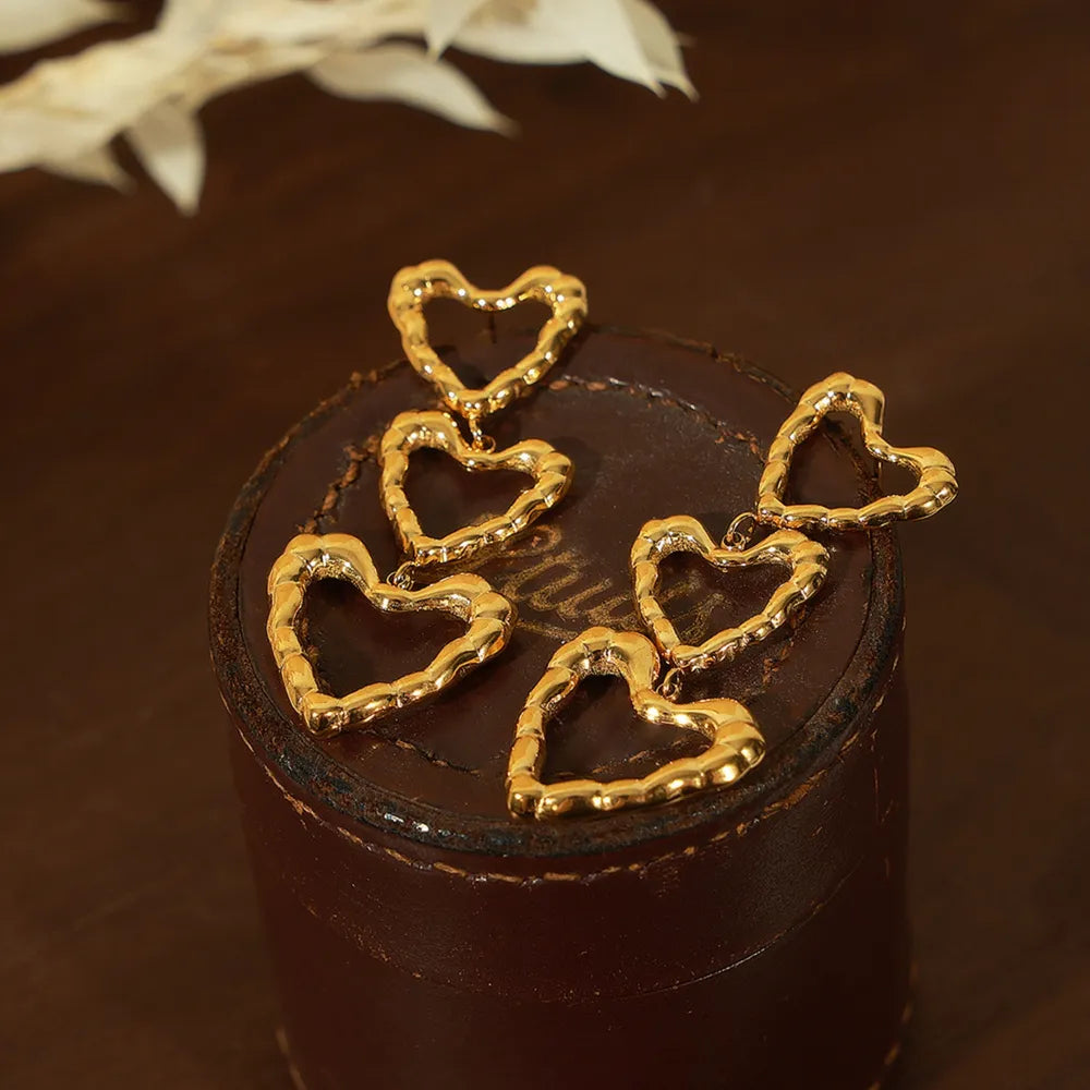 Titanium Steel Heart Earrings - V.I.P Digital Presence