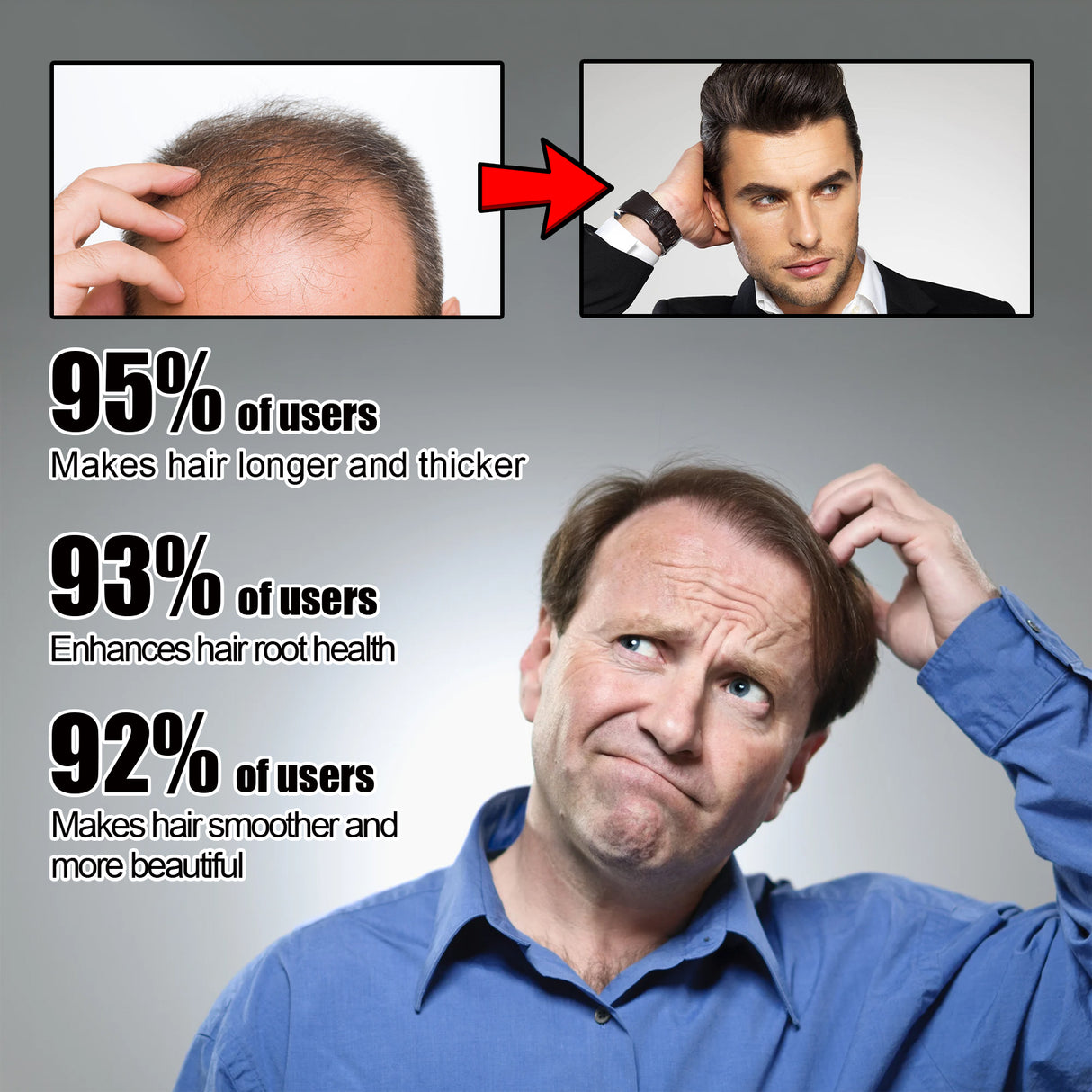 Hair Conditioner For Men, Hair Protection Hair Repair Nutrition Moisturizing Thick Scalp Massage Treatment - V.I.P Digital Presence