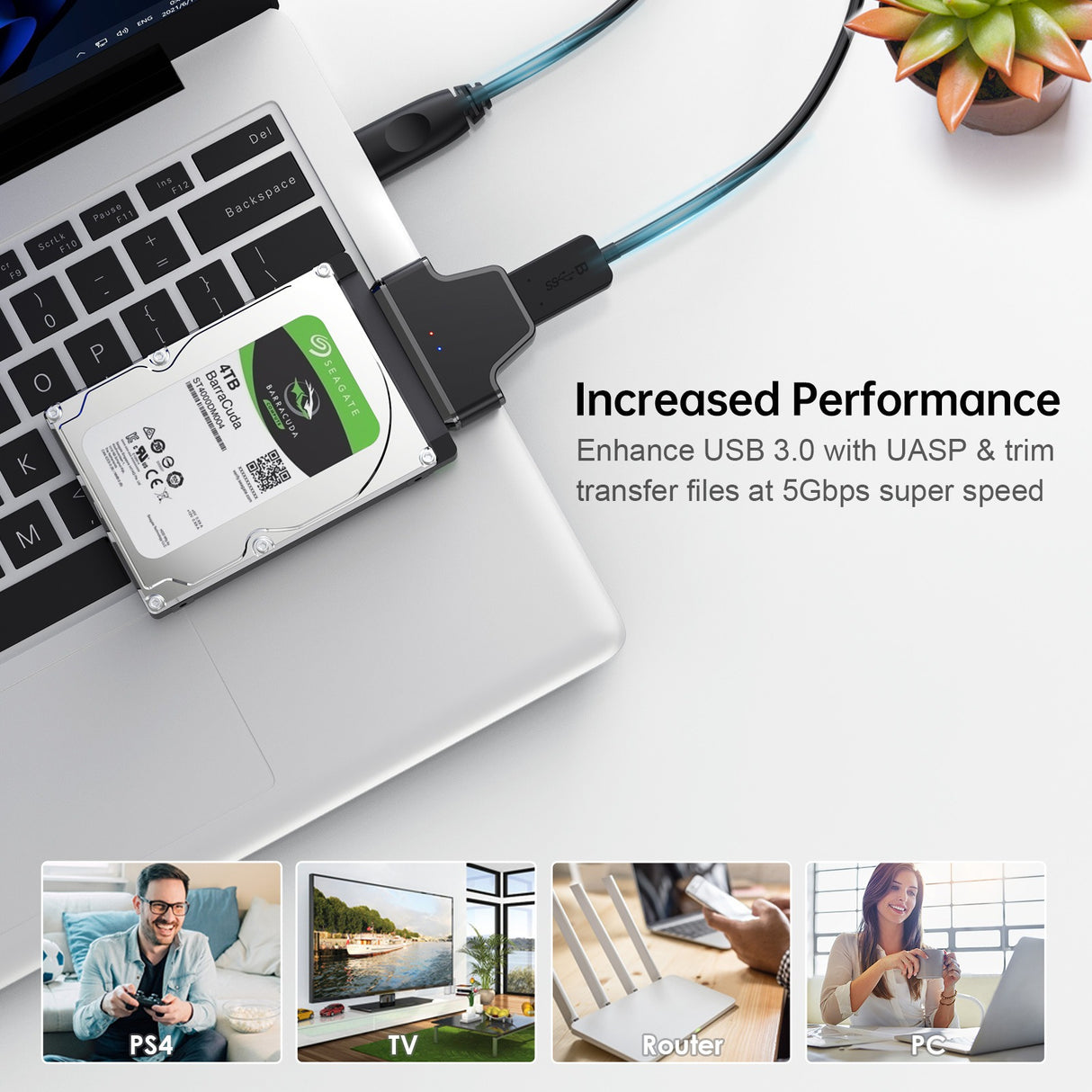 USB 3.0 to SATA Easy Drive Cable 7+15 Laptop Hard Drive Adapter - V.I.P Digital Presence