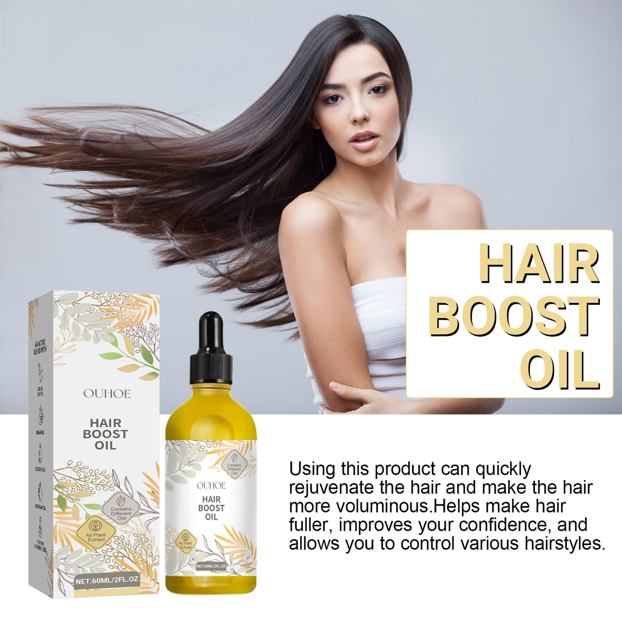 Hair Care Essential Oil Nourishes Hair, Softens Shine, Improves Hair Quality And Moisturizes Hair Care Essential Oil - V.I.P Digital Presence