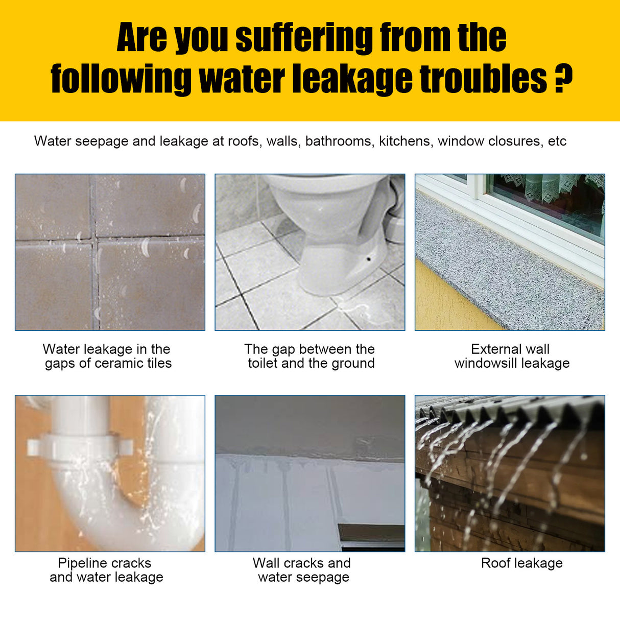 Waterproof Sealant Bathroom Kitchen Exterior Wall Water Leakage Repair Free Brick Leak Repair Home Improvement Paint Agent - V.I.P Digital Presence