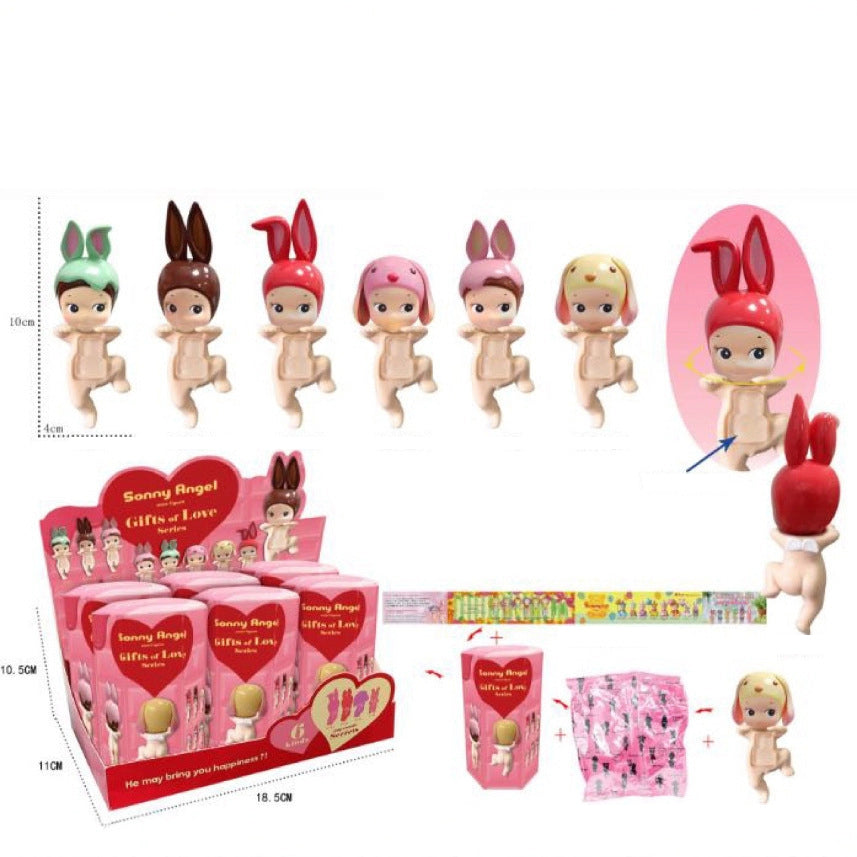 Party Angel Cheek Blind Box Car Ornament Mobile phone Decoration Handmade Anime Doll Finished End Box - V.I.P Digital Presence