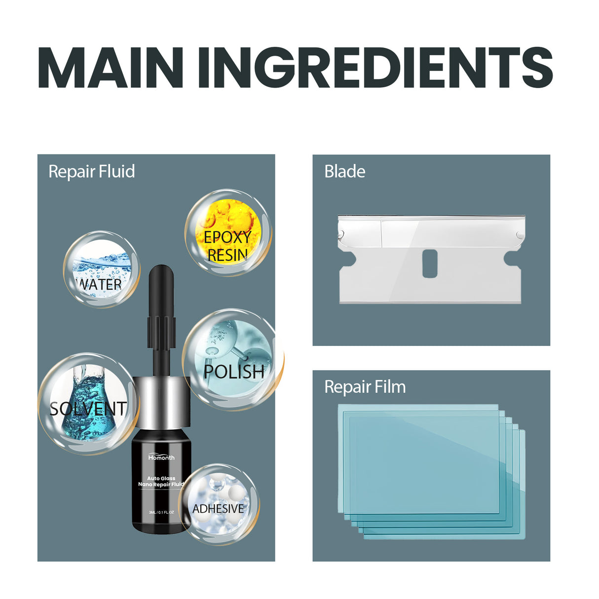 Auto Glass Nano Repair Fluid, Auto Windshield Cracks Quick Repair Adhesive Repair - V.I.P Digital Presence