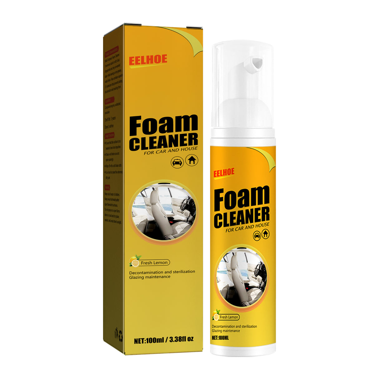 Foam Cleaner, Leather Seat Supplies Decontamination Multi-Functional Interior Cleaner - V.I.P Digital Presence
