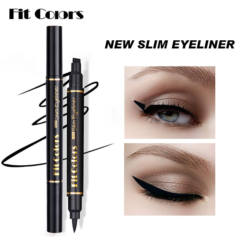 Fit Colors Double Headed Triangle Wing Seal Waterproof, Sweat-Proof And Non Smudged Liquid Eyeliner - V.I.P Digital Presence