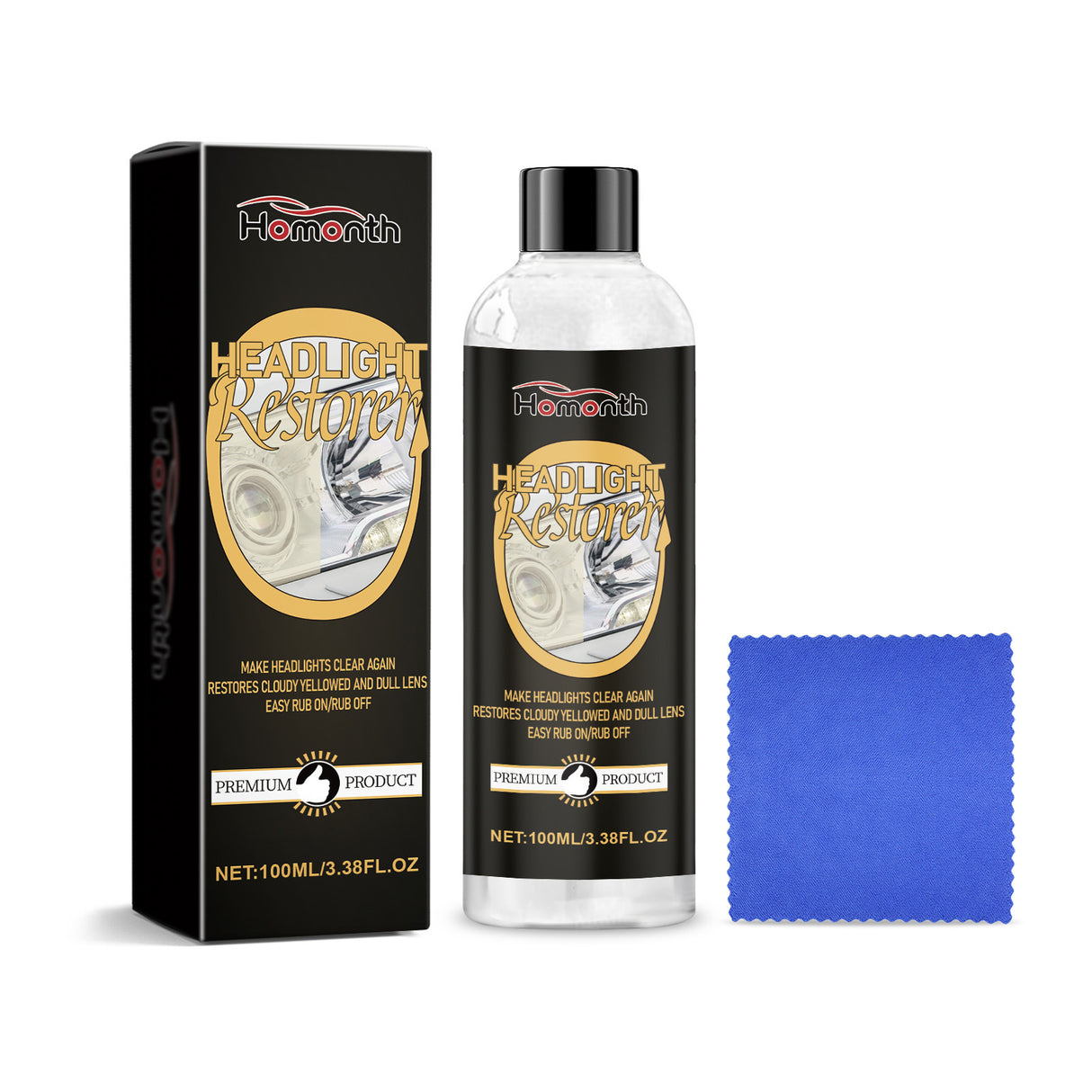 Car Headlight Repair And Polishing Set, Refurbished Coating Maintenance Brightening Lamp Care Set - V.I.P Digital Presence