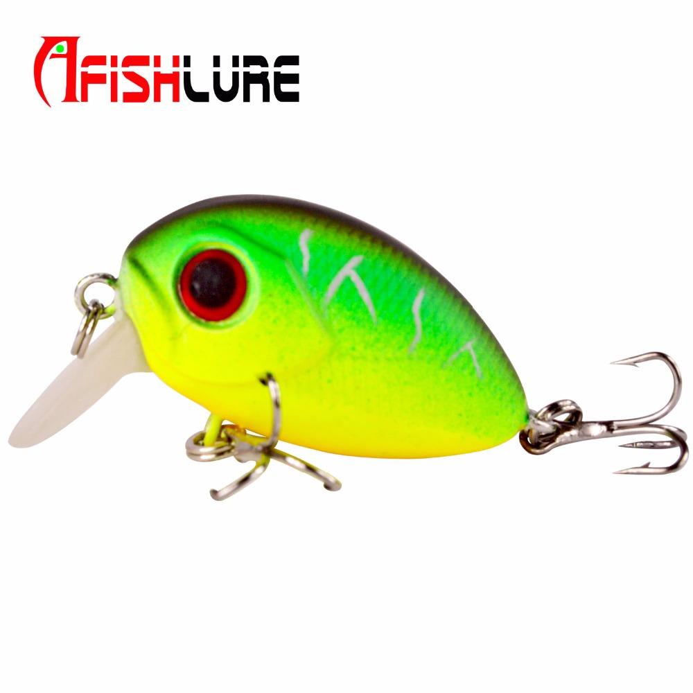 AFISHLURE 36mm 3.5g Crank Bait Hard Plastic Artificial Fishing Lure Fake carp Pesca Wobbler Leurre Peche Isca