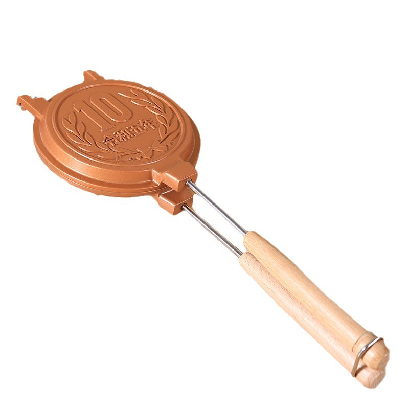 Aluminum Sanming Pan Round Double-sided Pattern Waffle Mold Home Breakfast Pancake Tool - V.I.P Digital Presence