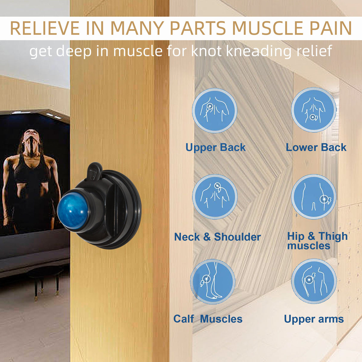 New Mountable Cold Massage Roller ball Products Portable Back Neck Cryo Ball Gym Fitness Cold ice massage Roller ball - V.I.P Digital Presence