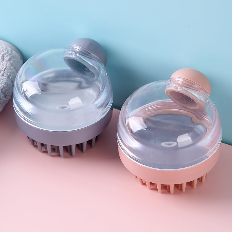 Hair Wash Comb Clear Brush Fluid Press Scalp Massage Bath Cleaning Shower Brush Home Shampoo Scrubber - V.I.P Digital Presence