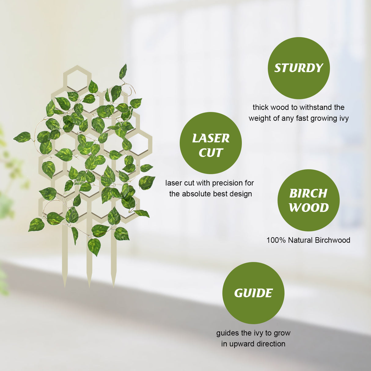 Garden Plant Trellis, Home Wooden Geometric Molding Decorative Support Flower Arrangements Climbing Pergola - V.I.P Digital Presence