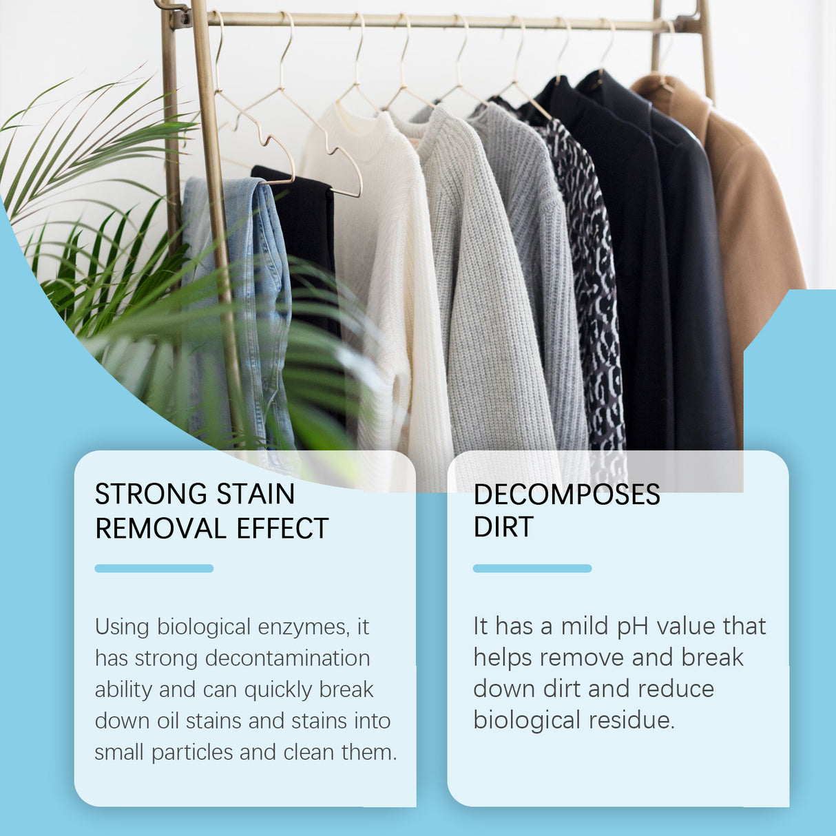 Clothing Enzyme Cleaner, Clean Stubborn Dirt Stains Yellow Sweat Stains Multi-Purpose Clothing Cleaner - V.I.P Digital Presence