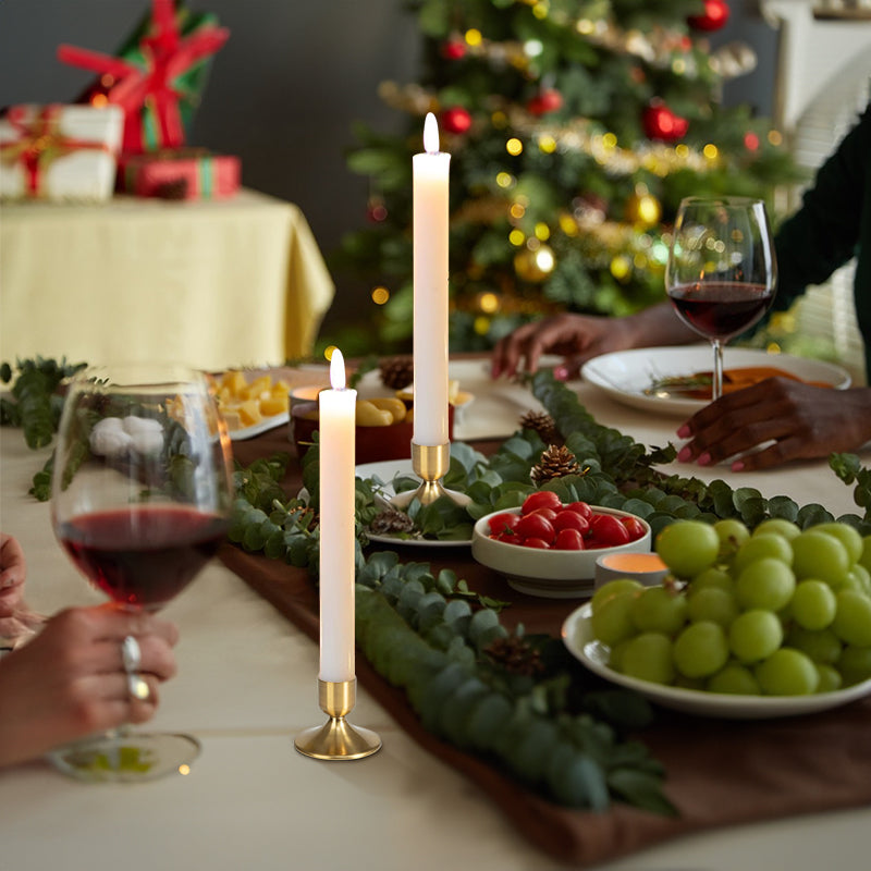 8 pieces of gold candle holder metal conical candle holder - V.I.P Digital Presence