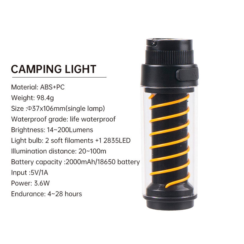 Outdoor Camping Light Portable Night Light Portable Flashlight Tripod Stand Lighting Lighthouse Marquee Tent Atmosphere Light - V.I.P Digital Presence