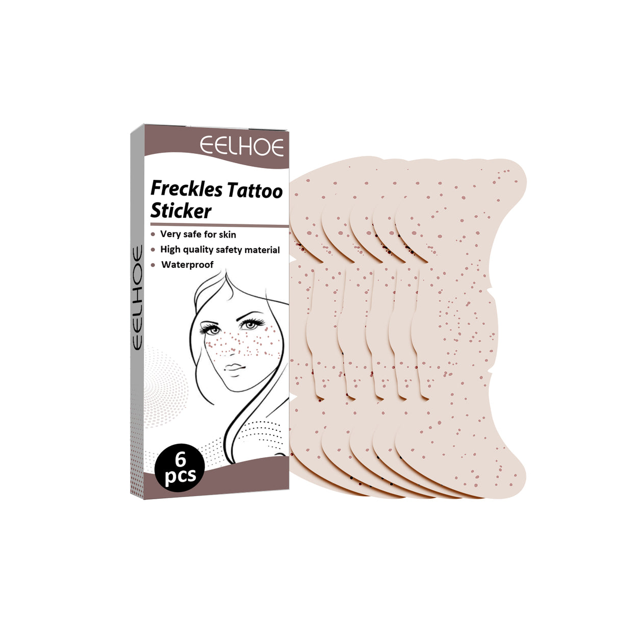 Freckles Tattoo Sticker, Sweat-Proof Long-Lasting Makeup Party Euro-American Freckle Stick Fashion Personality Freckle Waterproof - V.I.P Digital Presence