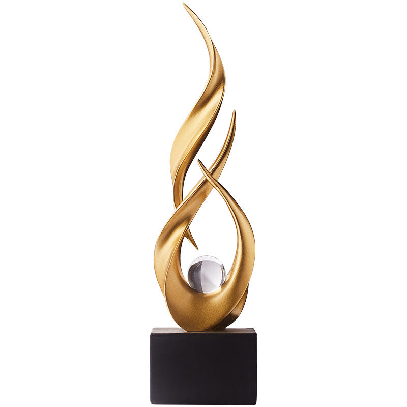 Modern Luxury Artistic Water-Rising Decorative Piece for Living Room Soft Decoration, TV Cabinet, Wine Cabinet, Office, and Entrance Hallway - V.I.P Digital Presence