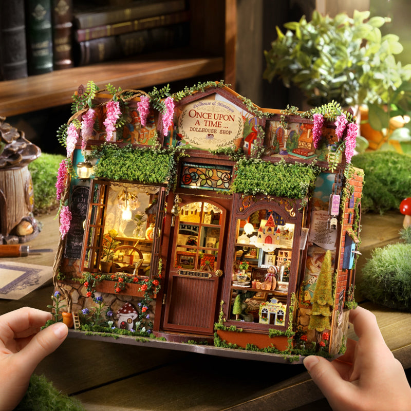 DIY wooden fairy-tale Wonderhous: mini bookends, assembleable houses, gifts, home decor - V.I.P Digital Presence
