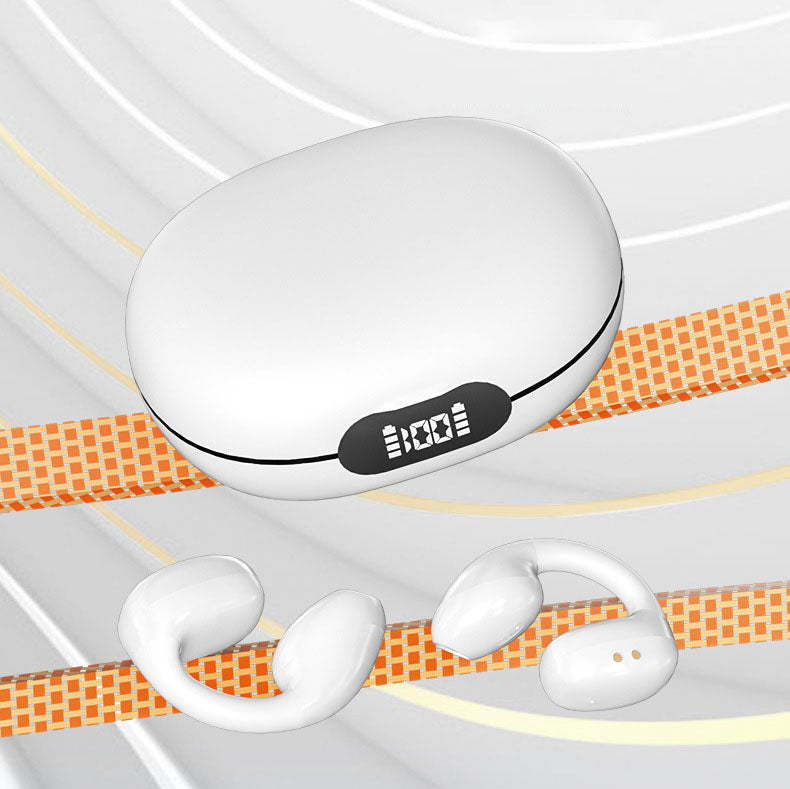 Clip on wireless Bluetooth earphones 5.3 clip on bone conduction sports earphones with ultra long battery life TWS earphones - V.I.P Digital Presence