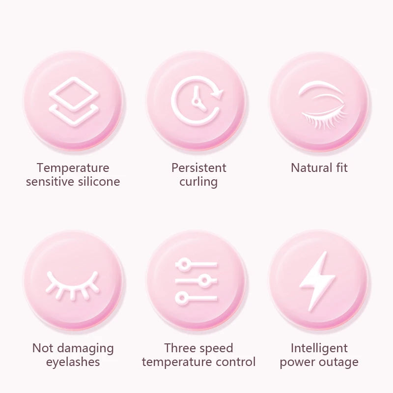 Electric Eyelash Curler Charging Model Fast Heating Portable Eye Lash Perm Shaping And Lasting Curling Thermal Eyelash Clip - V.I.P Digital Presence