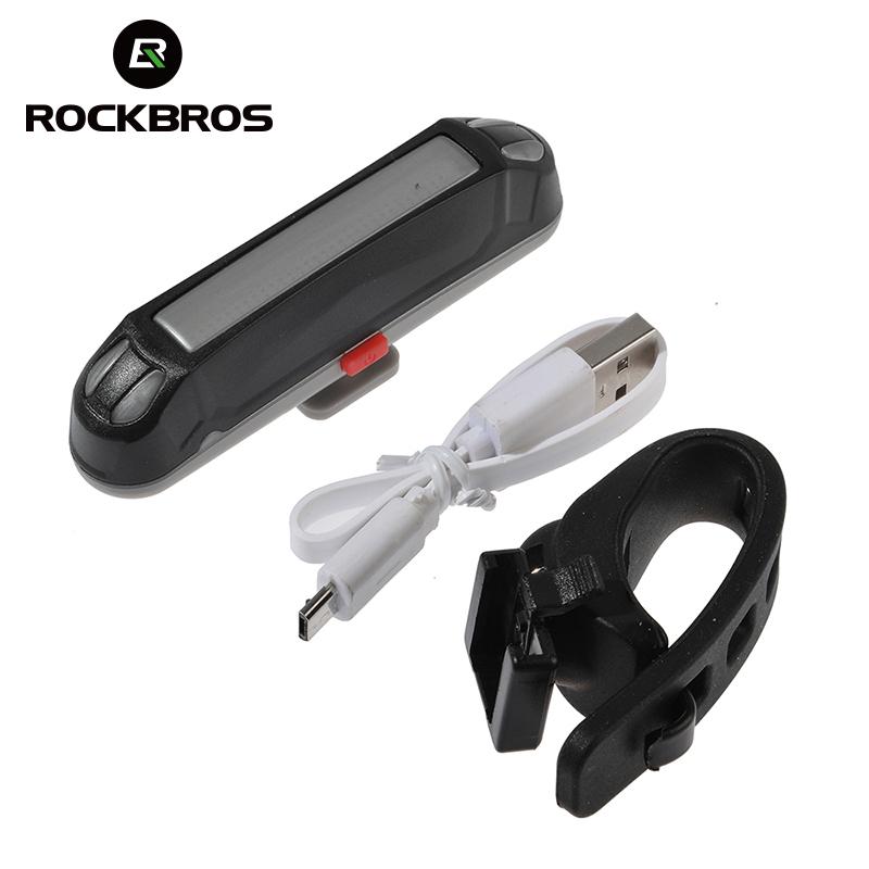 ROCKBROS Bicycle Light Bike Cycling Waterproof Taillight 30 LED Super Light With USB Rechargable Safety Night Riding Rear