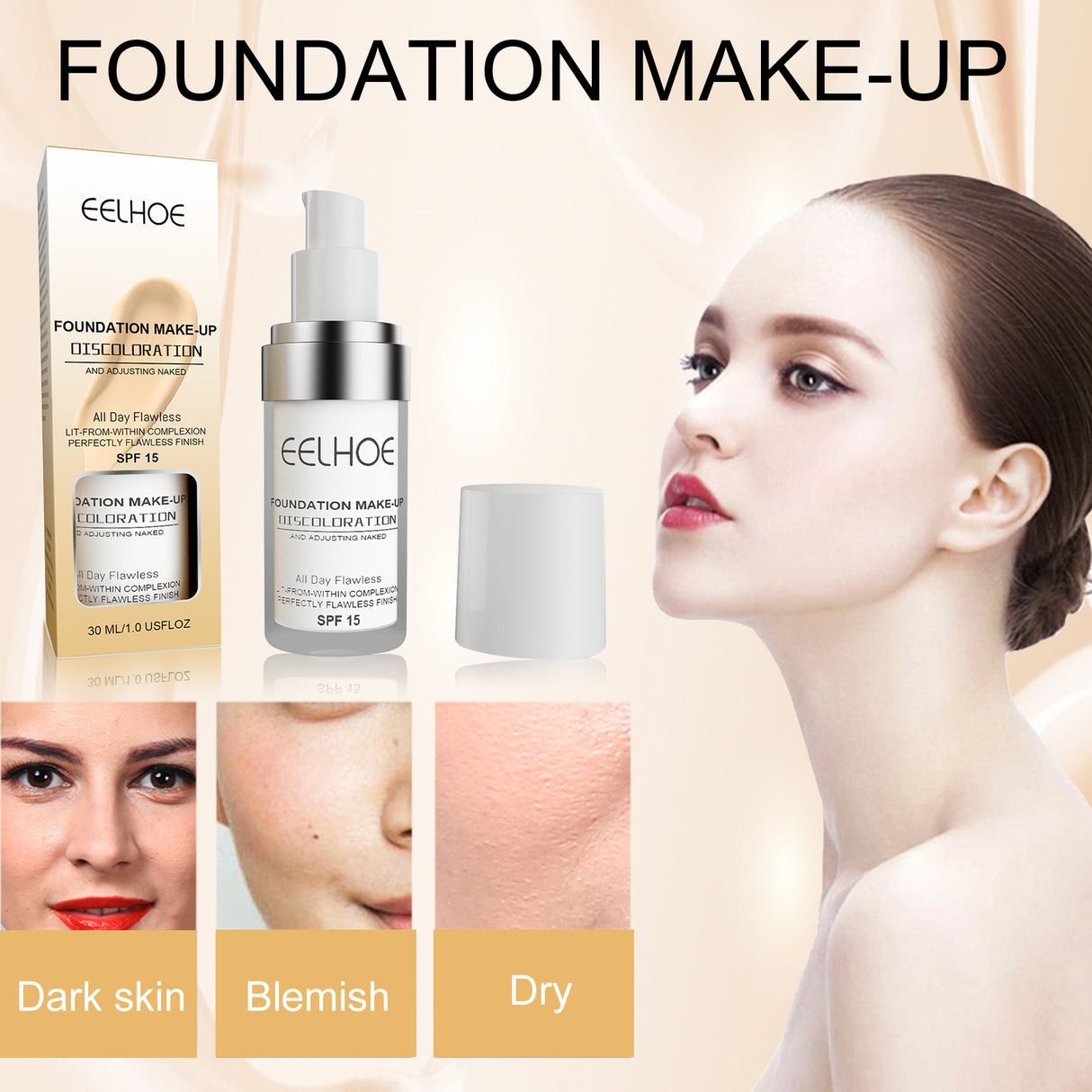 Concealer Color Change Liquid Foundation Concealer Long-Lasting Moisture Moisturizing, Moisturizing, Moisturizing, Warming, Brightening And Clear Complexion - V.I.P Digital Presence