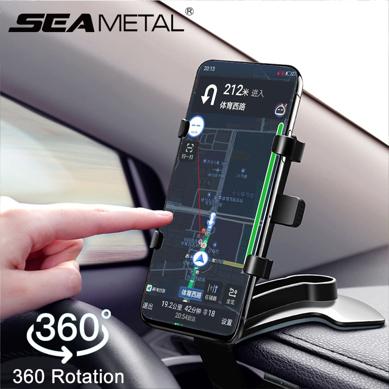 360 Degrees Car Phone Holder Universal Smartphone Stands Car Rack Dashboard Support for Auto Grip Mobile Phone Fixed Bracket - V.I.P Digital Presence