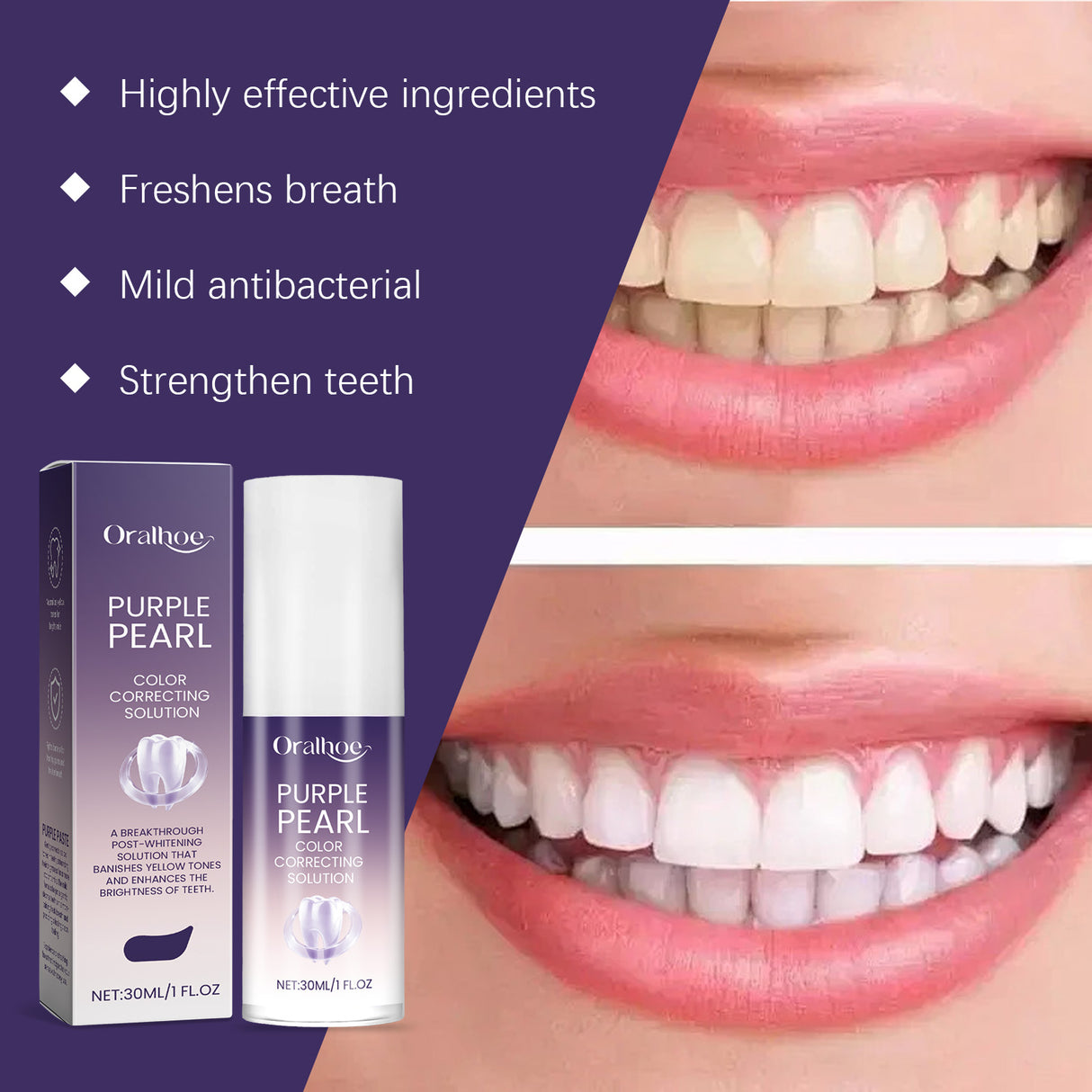 Purple Care Toothpaste Clean Teeth Hygiene Care Mouth Fresh Daily Care Toothpaste - V.I.P Digital Presence