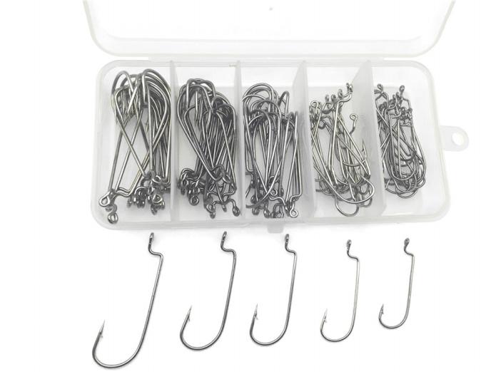 Rompin 100pcs/box 2#-3/0# 5 size Jig head HookSingle Fishing Hooks - V.I.P Digital Presence