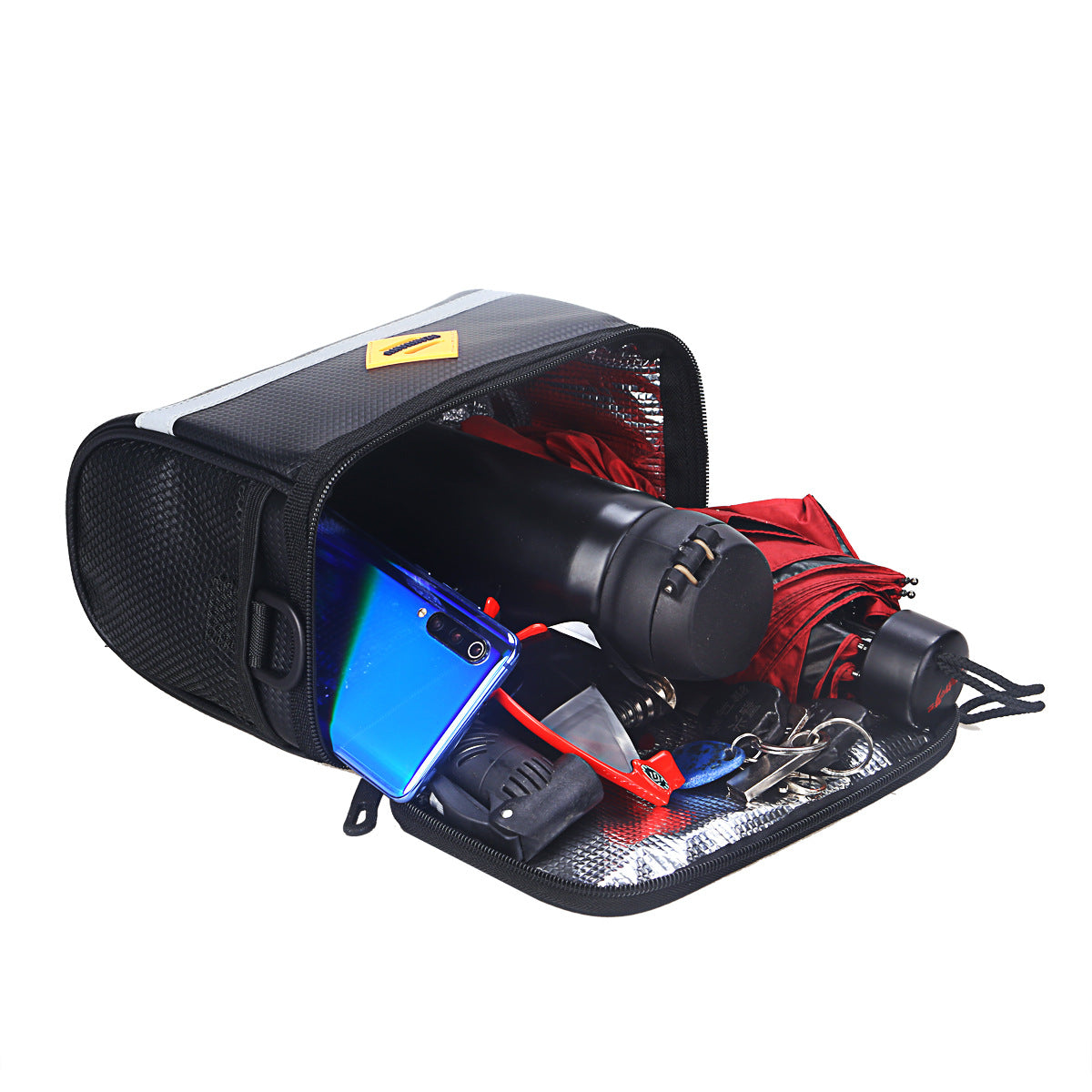 Folding Bicycle Handle Bag Large Capacity Waterproof Mountain Bike Front Bag Shoulder Bag Electric Vehicle Battery Bag