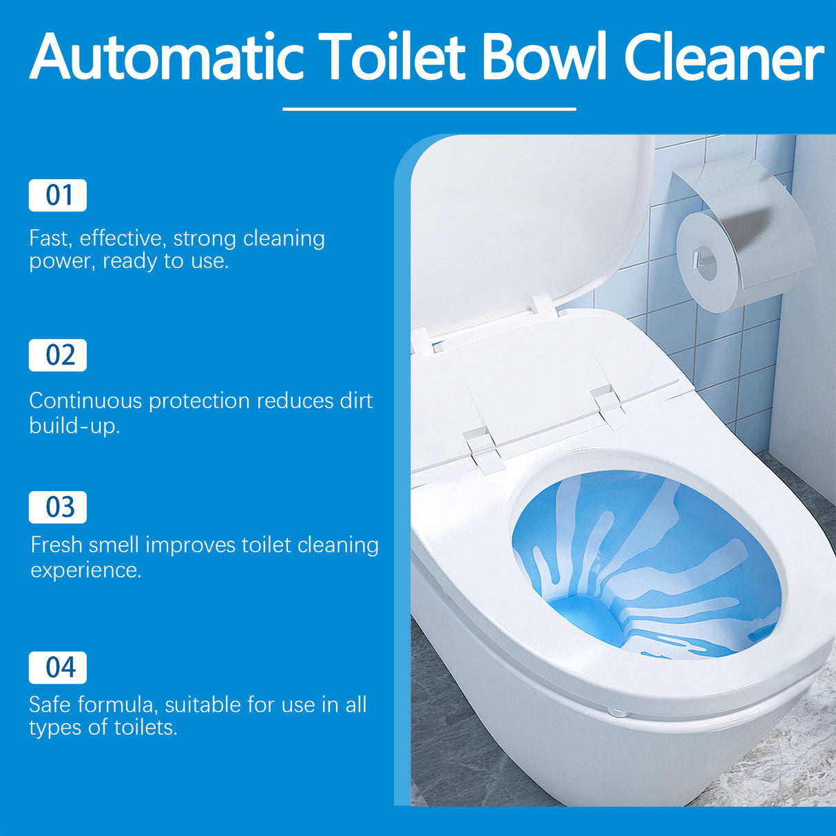 Automatic Toilet Cleaning Effervescent Tablet Toilet Deodorizer Deodorizer Automatic Toilet Odor Effervescent Tablet - V.I.P Digital Presence