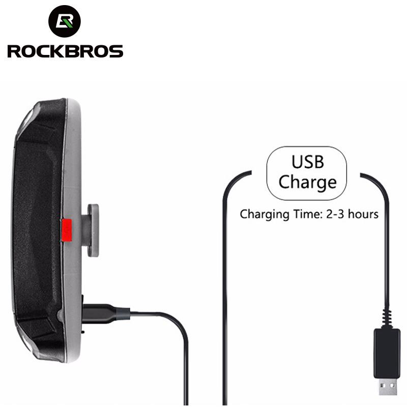 ROCKBROS Bicycle Light Bike Cycling Waterproof Taillight 30 LED Super Light With USB Rechargable Safety Night Riding Rear