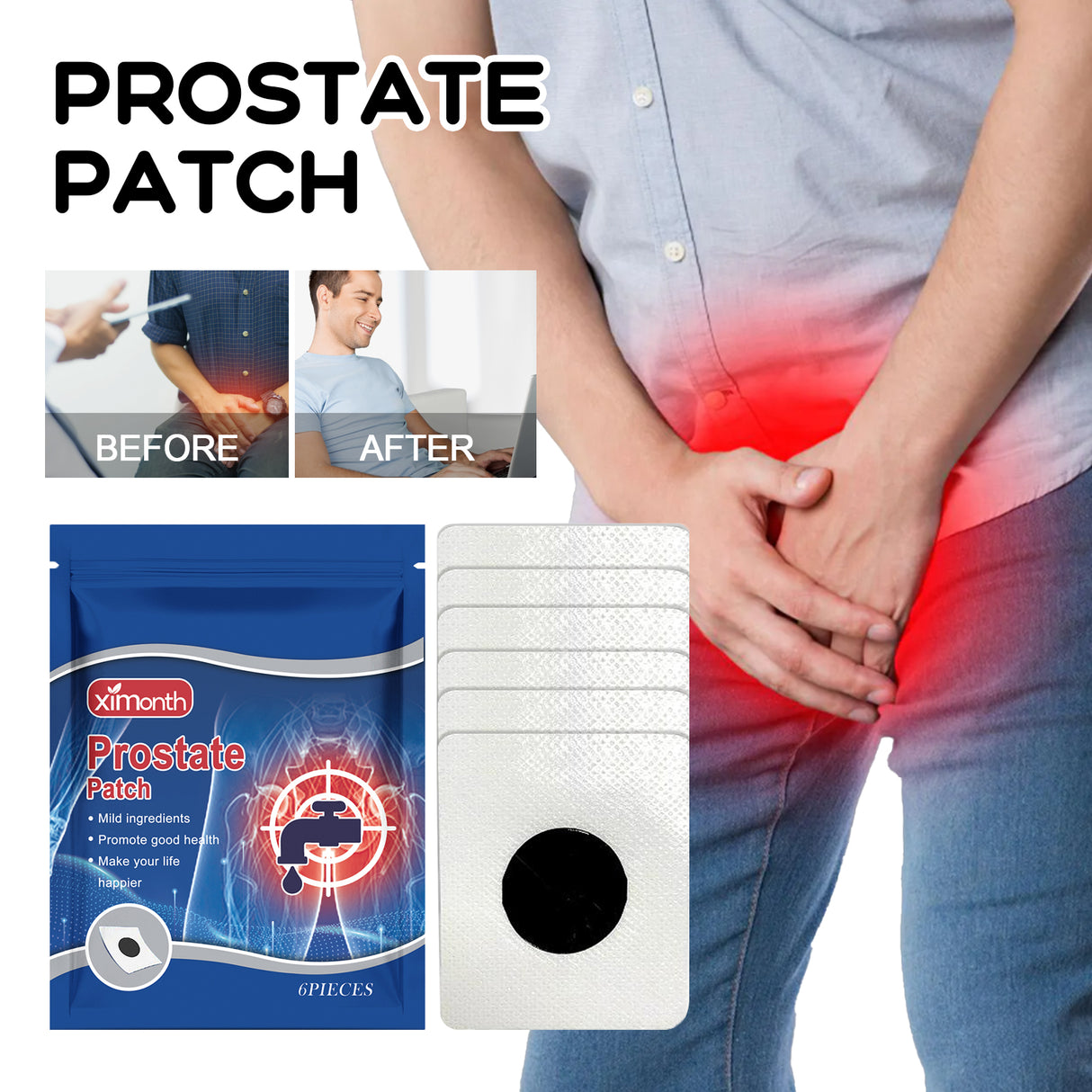 Profront Health Patch For Men Body Gentle Relief Discomfort Daily Exercise Body Vitality Care - V.I.P Digital Presence