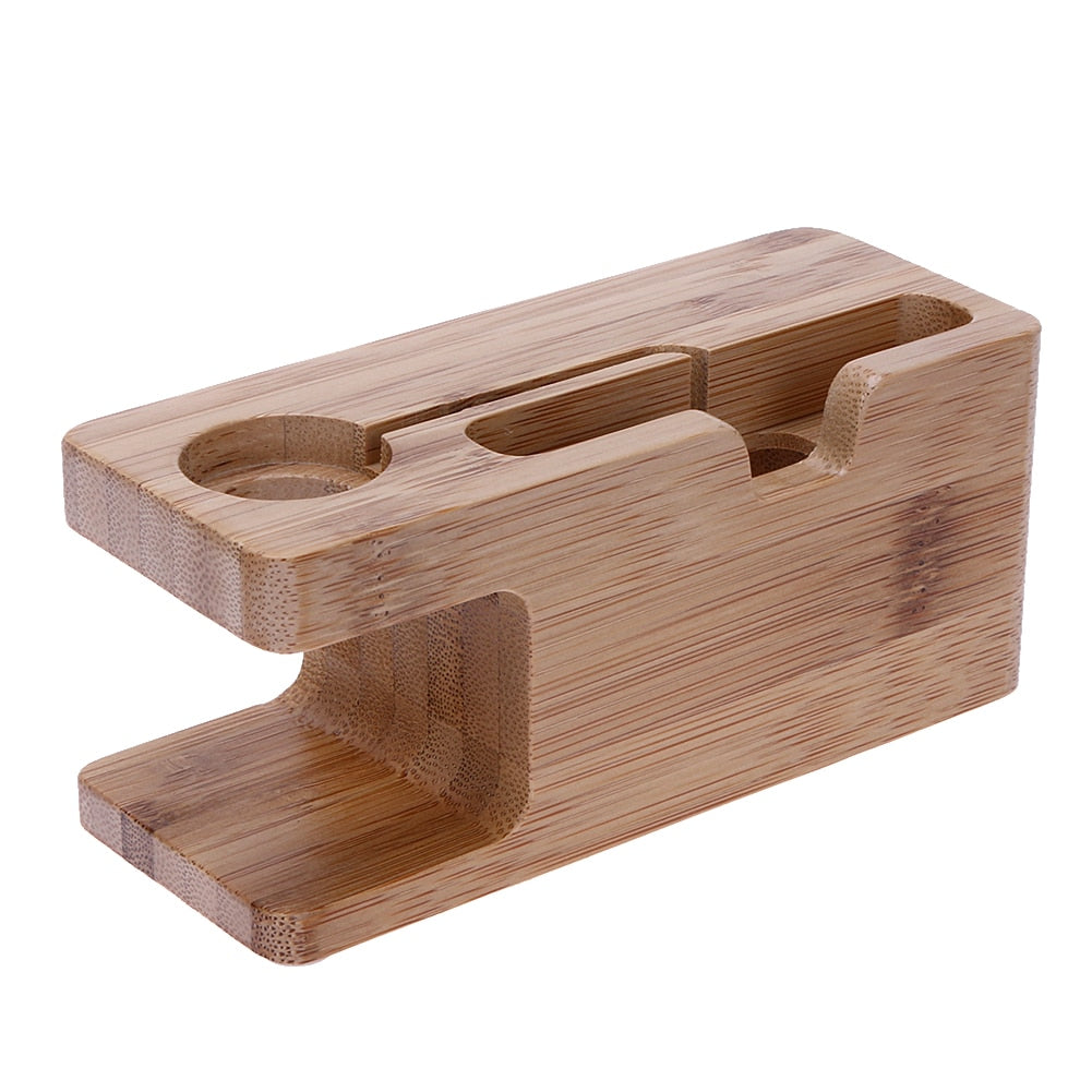 Alloet Wooden Charging Dock Station for Mobile Phone Holder Stand Bamboo Charger Stand Base For Apple Watch and For iphone - V.I.P Digital Presence