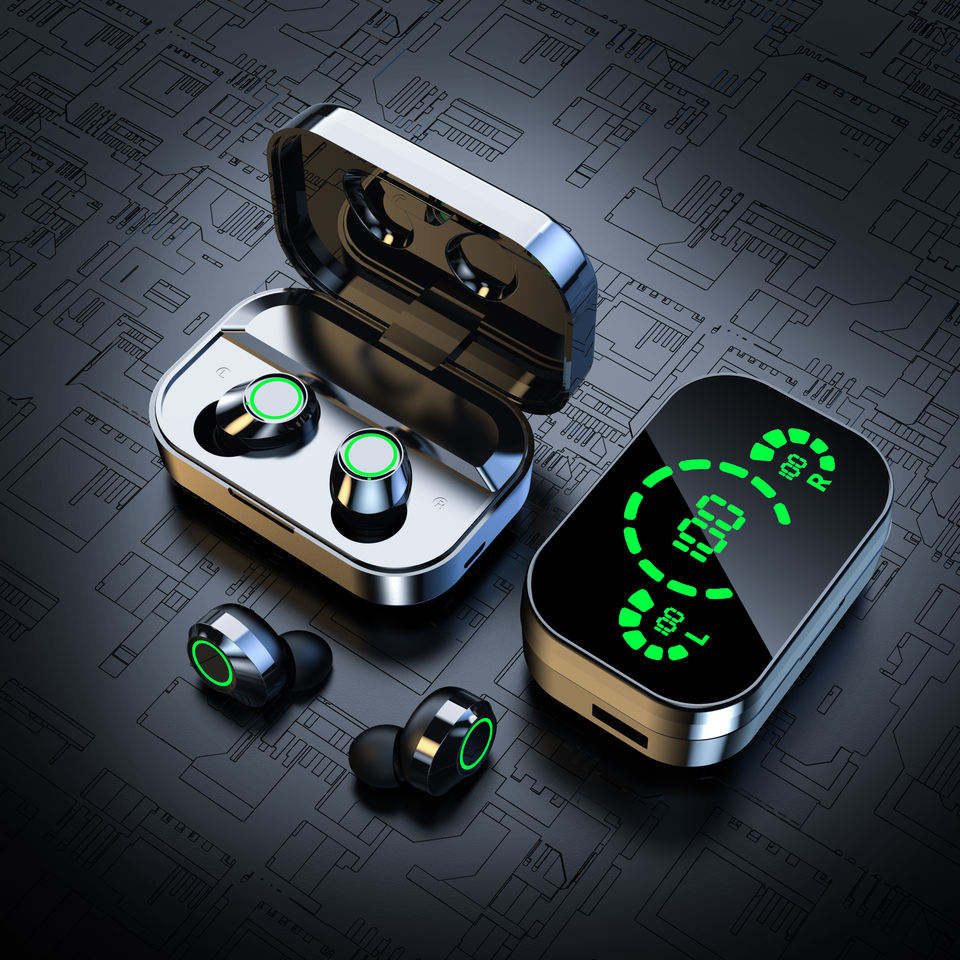 Mirror digital YD03 wireless Bluetooth earphones TWS in ear high battery Bluetooth earphones - V.I.P Digital Presence