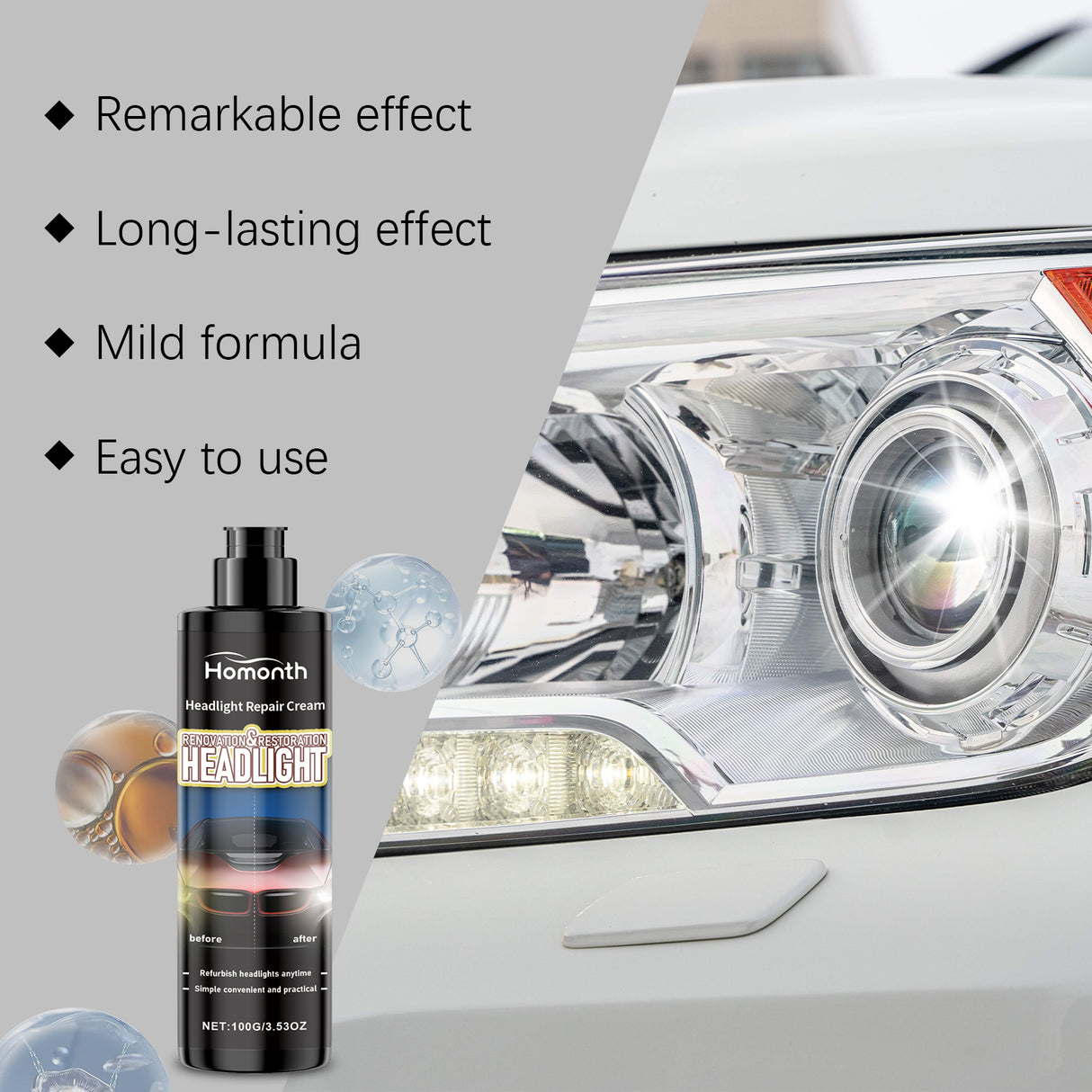 Automotive Headlight Repair Paste, Fill Scratches Repair Wear Lamps Care Maintenance Lamp Supplies - V.I.P Digital Presence
