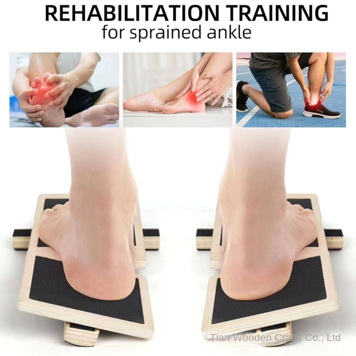 Solid Wood Incline Stretcher Wooden Posture Corrector Calf Foot Stretching Board Straight Leg Standing Stretching Board - V.I.P Digital Presence