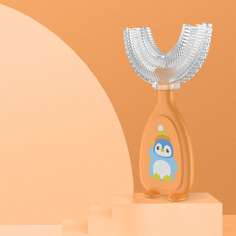 Manual Children's U-Shaped Toothbrush Silicone Toothbrush Baby Oral Cavity Cleaning Manual U-Shaped Teether