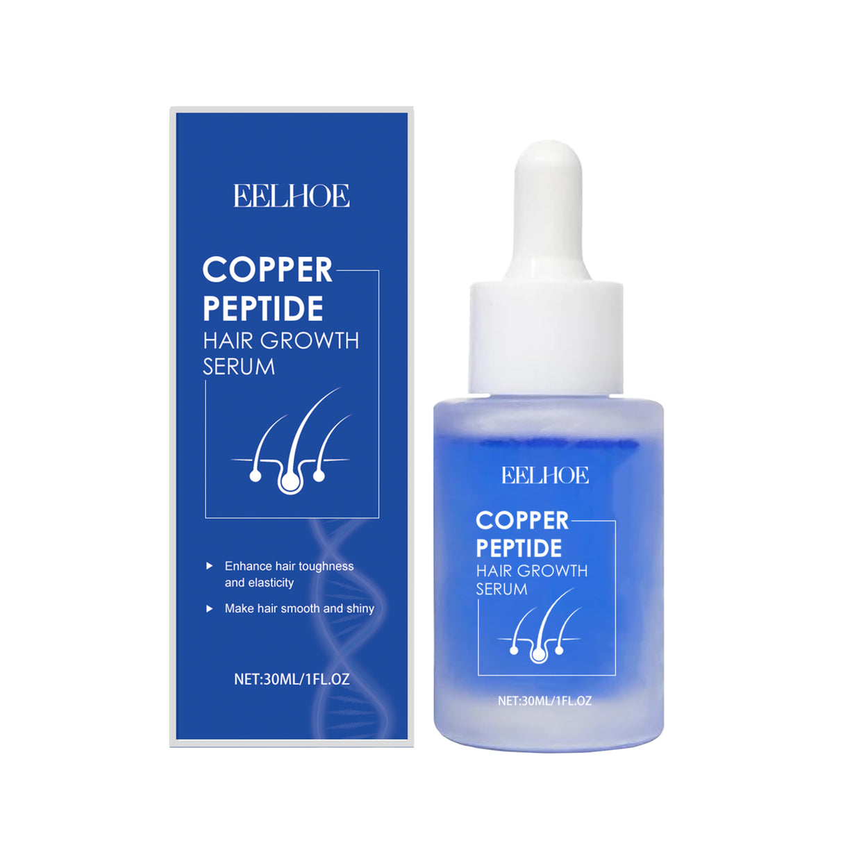 Blue Copper Peptide Hair Care Essence, Nourishes Frizzy Hair, Soft And Moisturizing Hair Care Essential Oil - V.I.P Digital Presence
