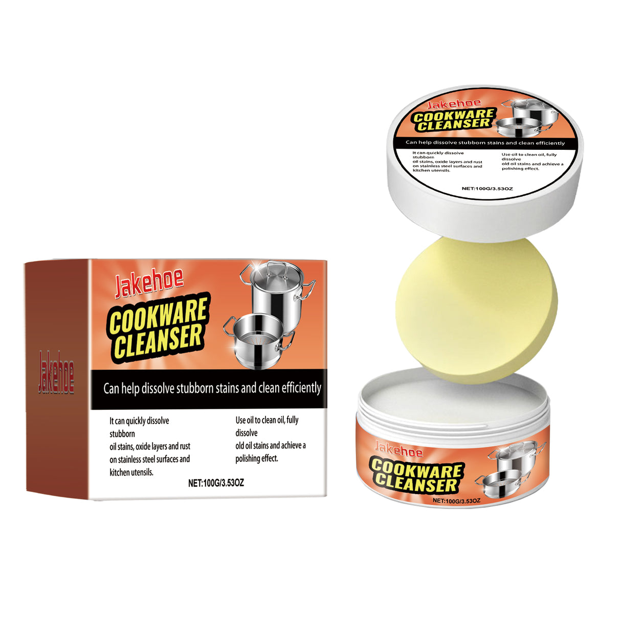 Cookware Cleaning Cream Stainless Steel Kitchen Pots Clean Rust, Stain And Fragrance Cleaning Cream - V.I.P Digital Presence