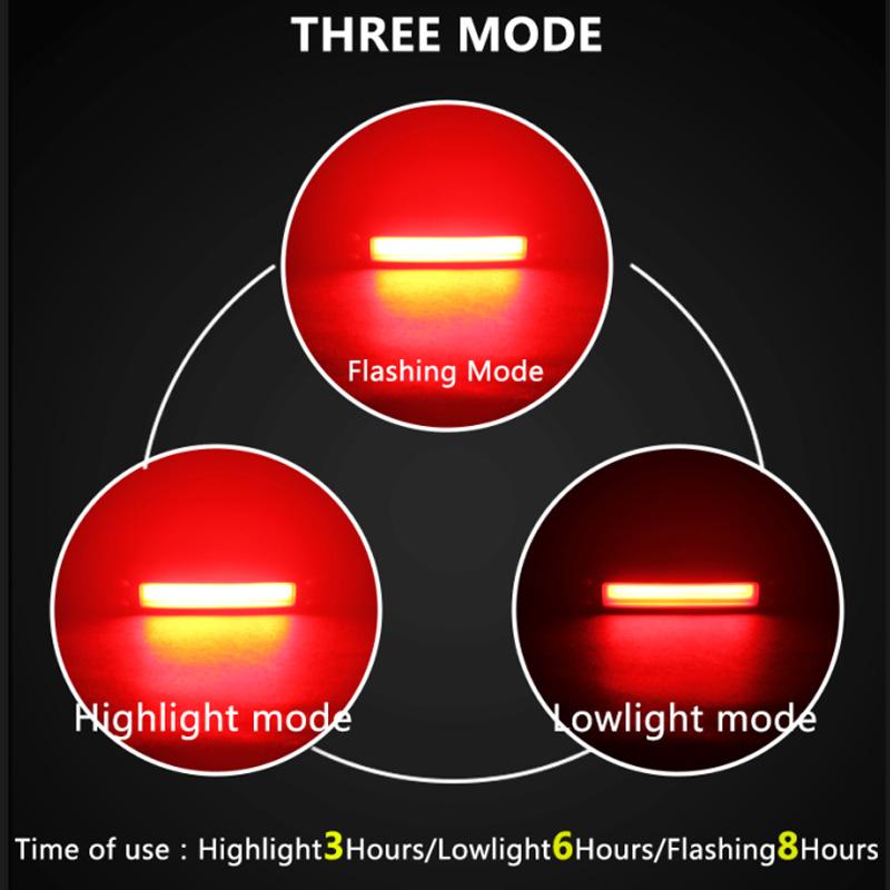 ROCKBROS Bicycle Light Bike Cycling Waterproof Taillight 30 LED Super Light With USB Rechargable Safety Night Riding Rear