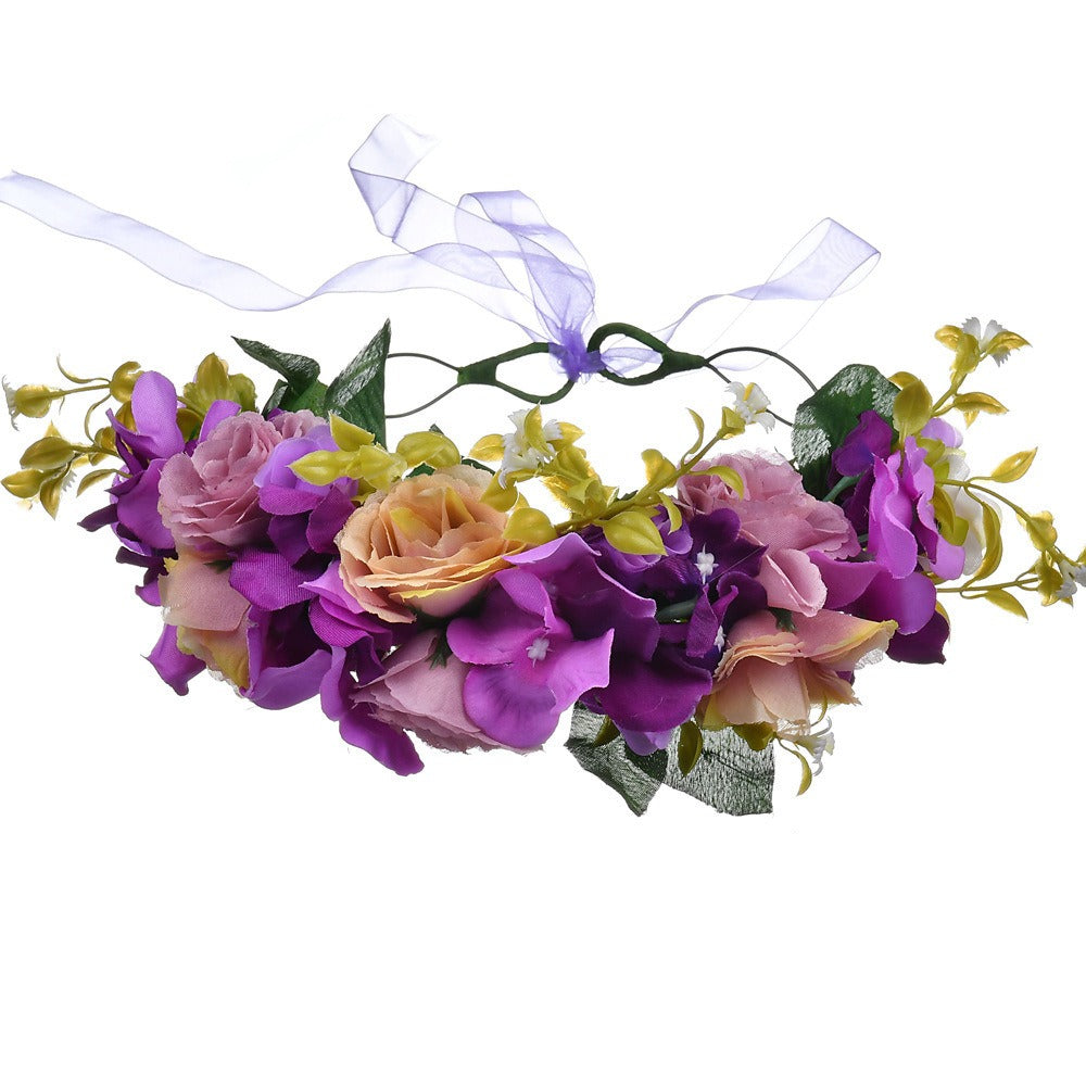 Big Red Rose Blossom Hair Band Bridal Flower Ring Hair Band - V.I.P Digital Presence