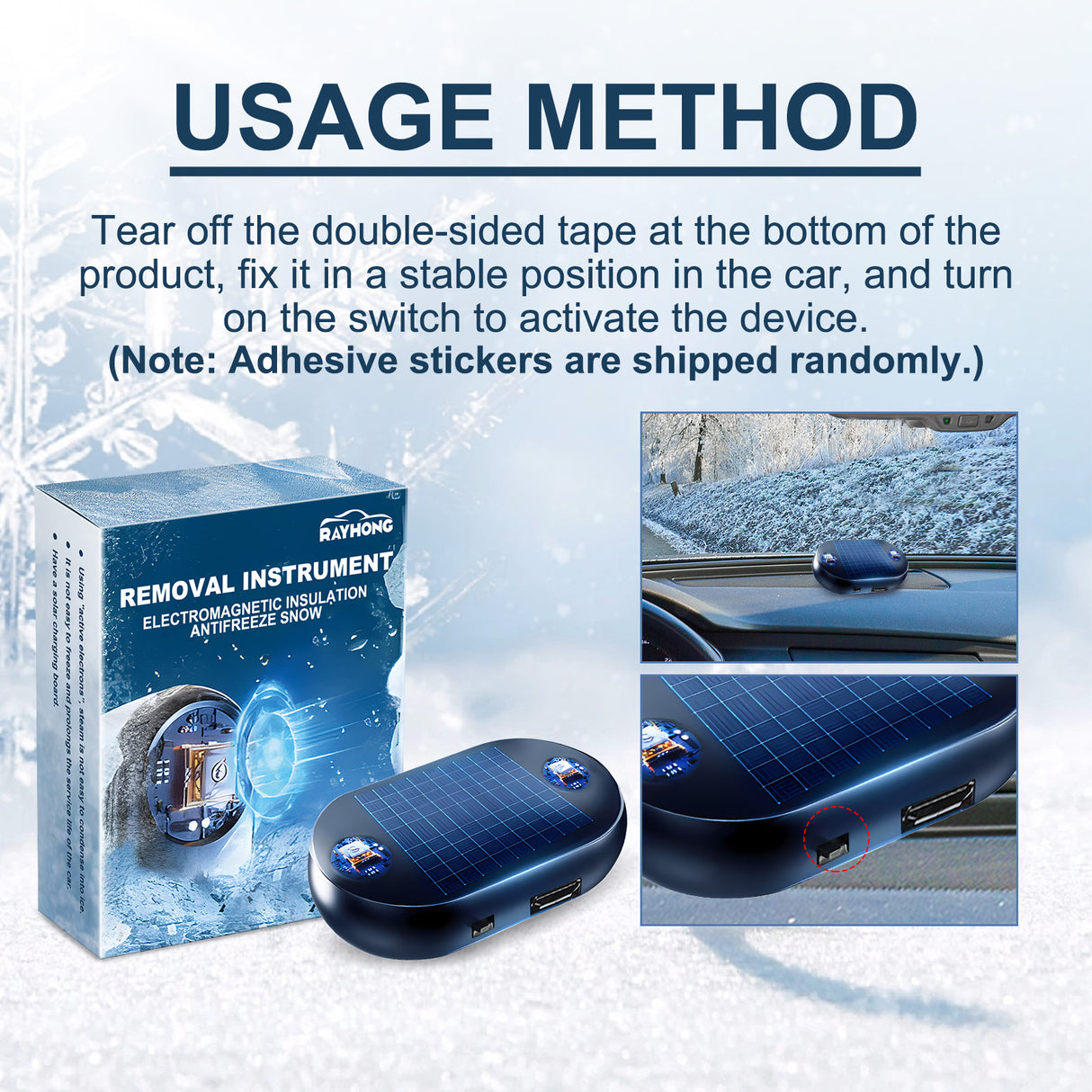 Anti-Freeze Snow Removal Device Car Windshield Rearview Mirror Deicing Quick Snow Melting Portable Anti-Freeze Tool - V.I.P Digital Presence