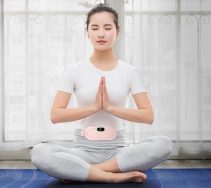 Waist Massager Warm Palace Belt Electric Heating Uterus Acupoints Vibrating Massage Relieve Menstrual Pain Portable USB Charging - V.I.P Digital Presence