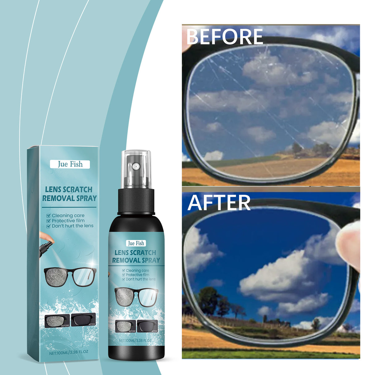 Lens Scratch Remover, Repair Scuff Scratches Refurbished Eye Lens Glass Blur Curing Agent - V.I.P Digital Presence