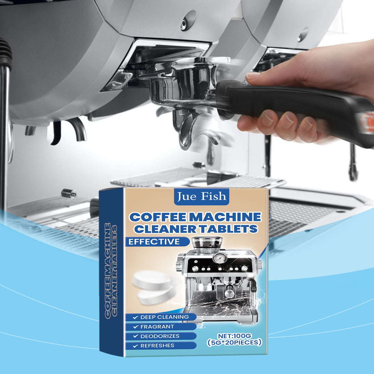 Coffee Machine Cleaning Effervescent Tablets Clean Coffee Machine Stains And Dirt Refurbishment Maintenance Cleaner - V.I.P Digital Presence