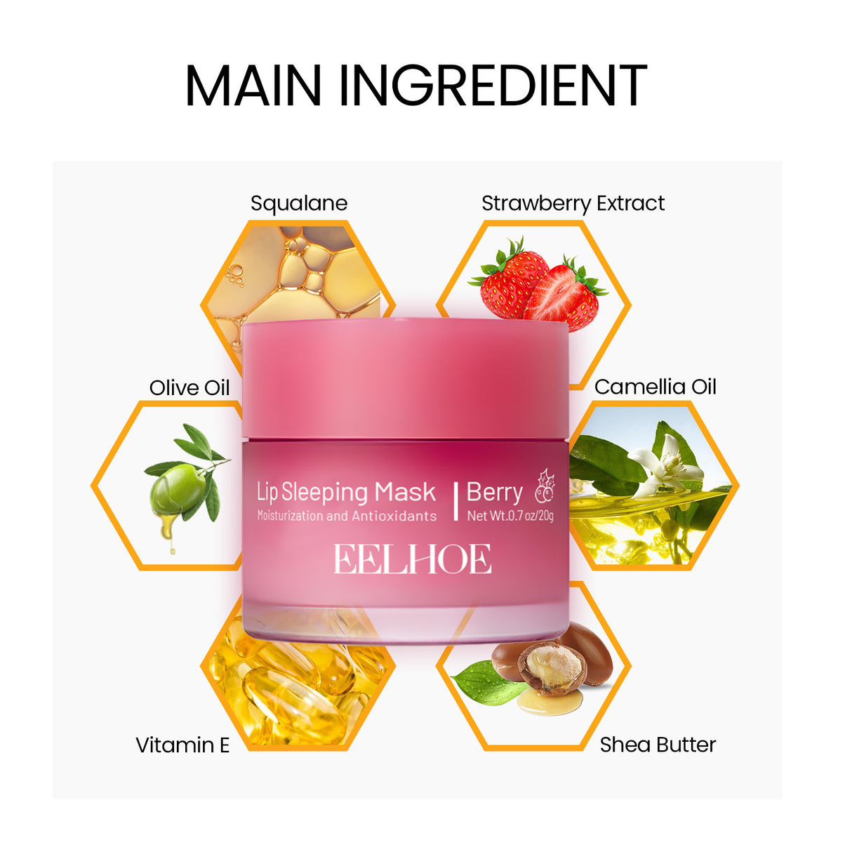 Lip Sleeping Mask, Moisturizing Gently Exfoliating Dead Skin Plump Smooth Lip Mask - V.I.P Digital Presence