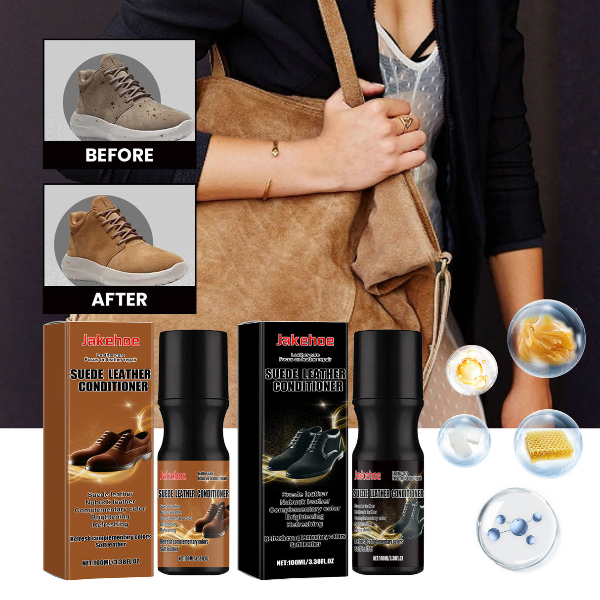 Leather Reconditioning Agent, Leather Bag Jacket Overshoes And Boots Cleaning Decontamination Bright Care - V.I.P Digital Presence