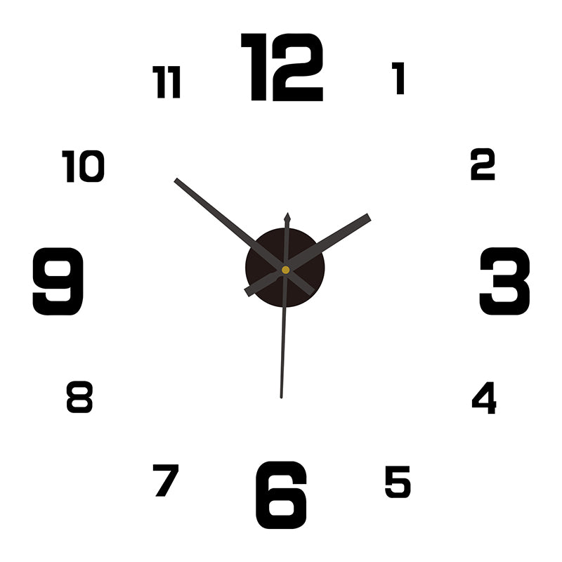 DIY Frameless Creative Wall Clock Wall Decal: A Silent and Stylish Addition for Home Decor, Ideal for Living Rooms and Offices - V.I.P Digital Presence