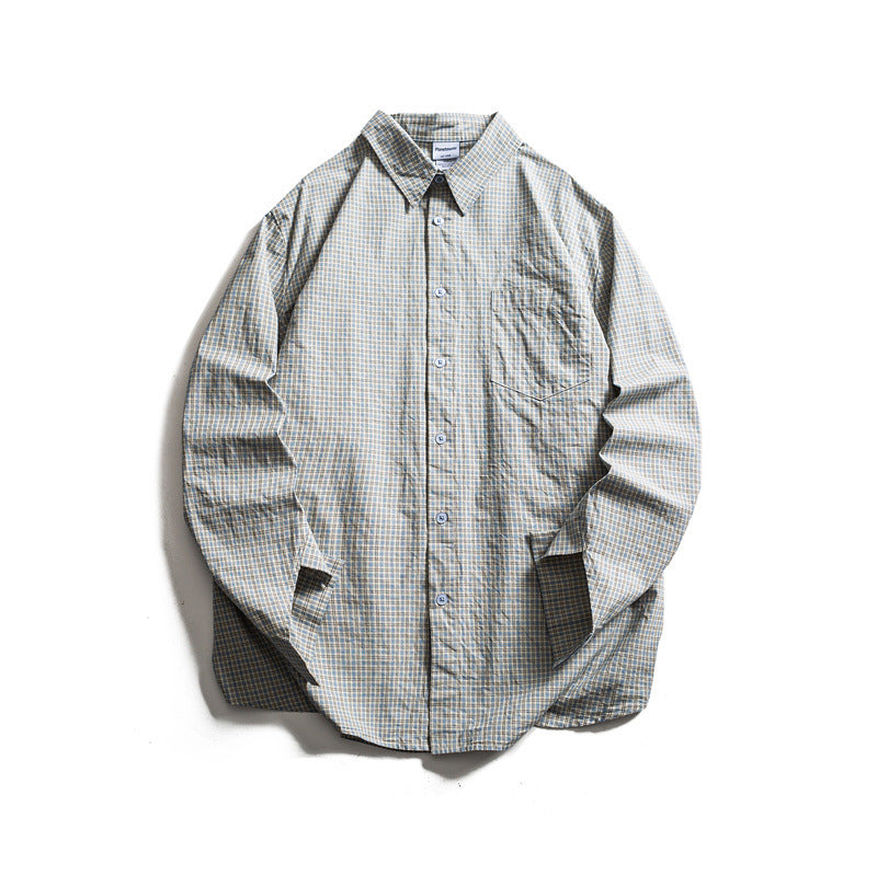 Checkered long sleeved loose casual shirt - V.I.P Digital Presence