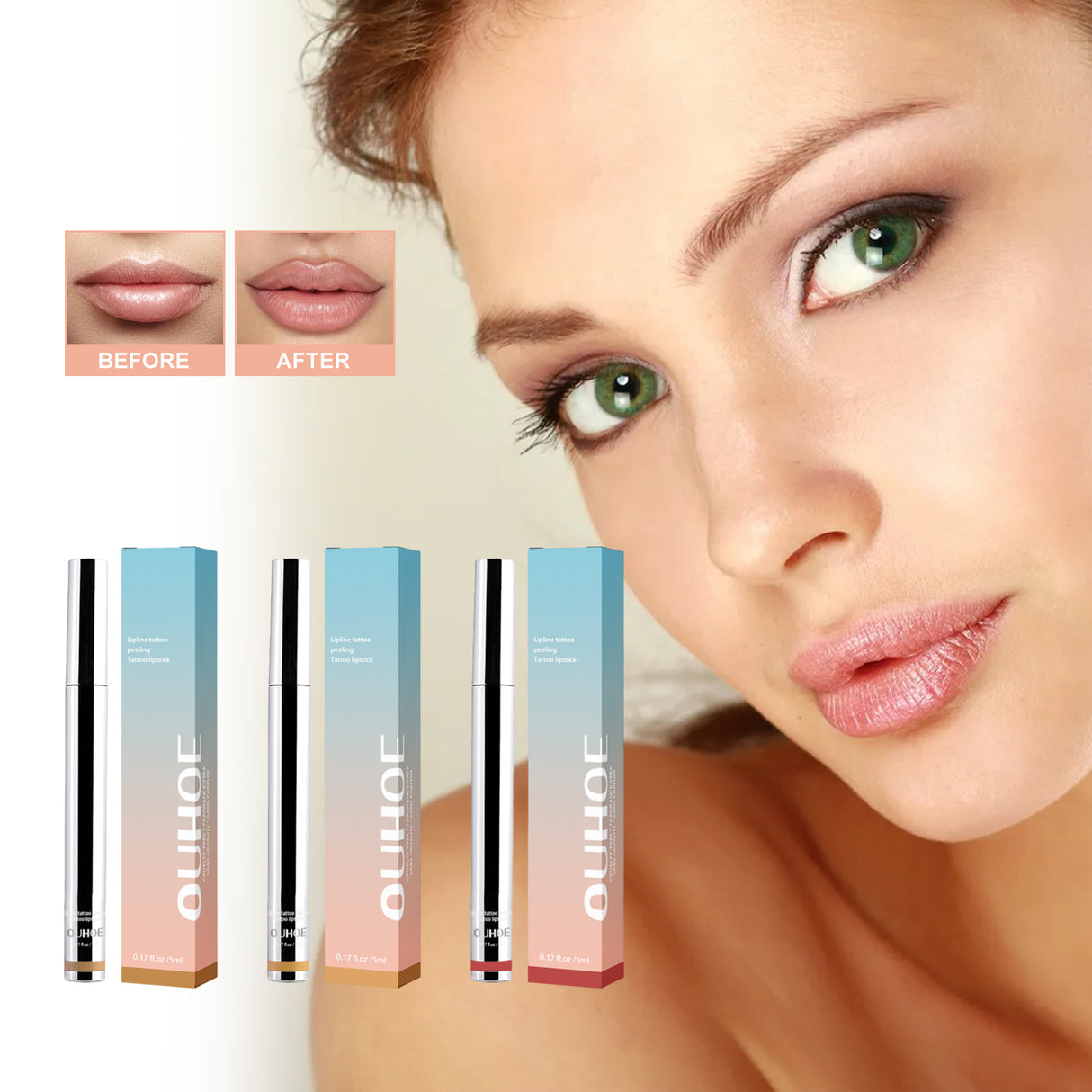 Peel Lip Liner, Plump Lip Lines Show Lip Color Without Makeup Peeling Lip Liner - V.I.P Digital Presence